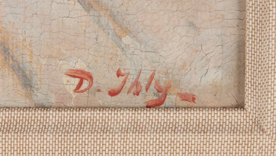Signature 3 — Daniel Ihly · Dans le coin inférieur droit de la toile, juste au-dessus du bord inférieur.