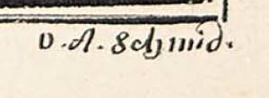 Signature 1 — David Alois Schmid · Lower right, outside the painted border.