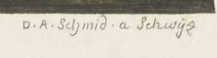 Signature 2 — David Alois Schmid · Lower right, below the image border.