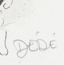 Signature 1 — Dédé · En bas à droite