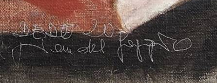 Signature 2 — Dédé · En bas à droite de la toile