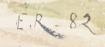 Monogramma 9 — Édouard Ravel · In basso a destra