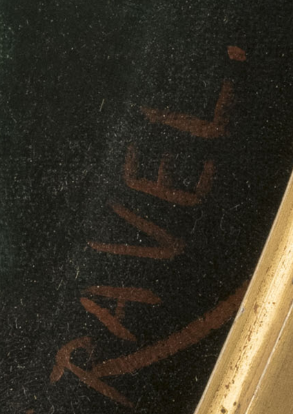 Firma 5 — Édouard Ravel · In basso a destra sulla tela.