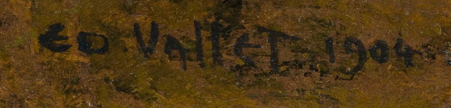 Signature 1 — Édouard Vallet · En bas à droite