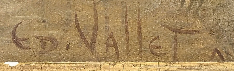 Signature 2 — Édouard Vallet · En bas à droite