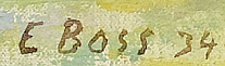 Signature 5 — Eduard Boss · En bas à gauche de l’œuvre