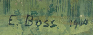 Signatur 2 — Eduard Boss · Unten rechts
