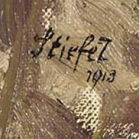 Signature 1 — Eduard Stiefel · En bas à droite