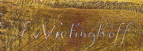Signatur 1 — Egon von Vietinghoff · Unten links