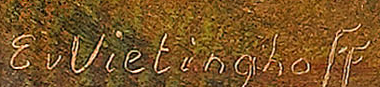 Signatur 5 — Egon von Vietinghoff · Unten links