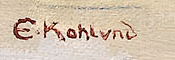 Signature 1 — Ekkehard Kohlund · En bas à gauche