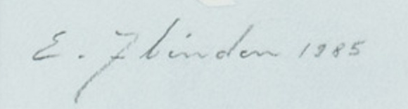 Signature 7 — Ellis Zbinden · En bas à gauche de l’œuvre.