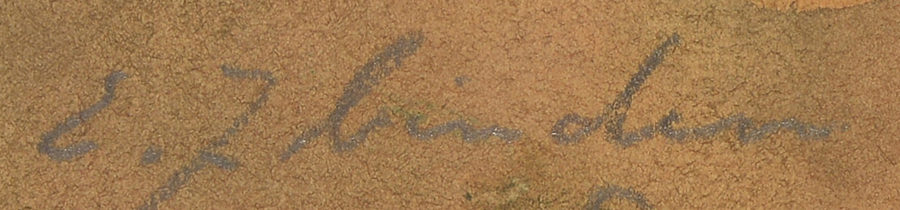 Signature 6 — Ellis Zbinden · En bas à gauche de l’œuvre.