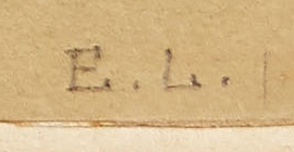 Monogramme — Emanuel Labhardt · En bas à droite