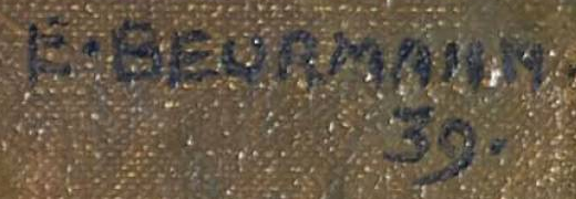 Signature 4 — Emil Beurmann · En haut à droite de la toile