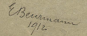 Signature 1 — Emil Beurmann · En bas à gauche