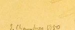 Signature 2 — Emile Chambon · En bas à gauche de l’étude de chien située à gauche.