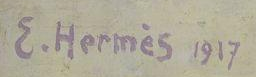 Signature 7 — Erich Hermès · Lower left