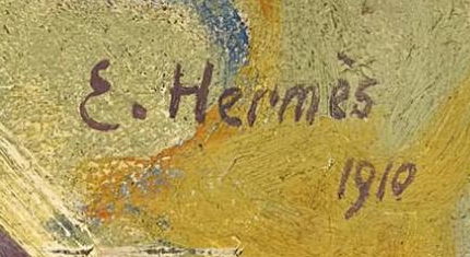Signature 6 — Erich Hermès · Lower right
