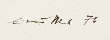 Signatur — Erich Müller · Unten rechts auf dem Blatt