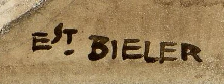 Signature 8 — Ernest Biéler · En bas à droite