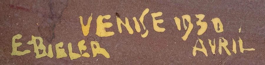 Signature 6 — Ernest Biéler · En bas à gauche