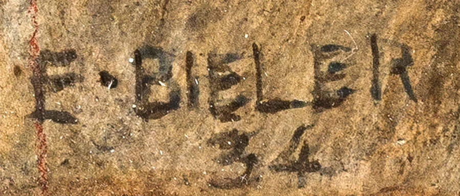 Signature 4 — Ernest Biéler · En bas à gauche