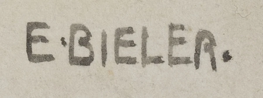 Signature 3 — Ernest Biéler · En bas à droite