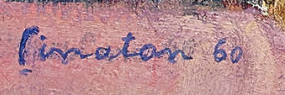 Signature — Ernest Pinaton · En bas à gauche