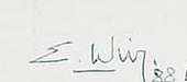 Signature — Ernest Wirz · En bas à droite