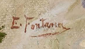 Signatur — Ernesto Fontana · Unten links