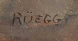 Signatur — Ernst Albert Rüegg · Unten rechts