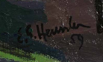 Signature 3 — Ernst Georg Heussler · En bas à droite