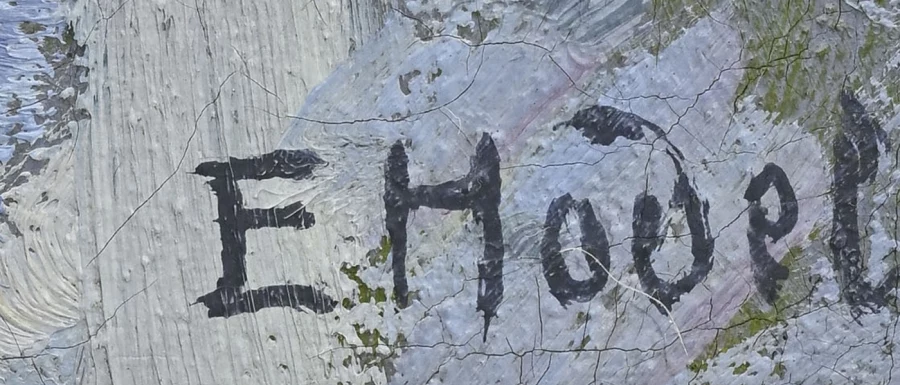 Signature — Ernst Hodel II. · Dans l’angle inférieur droit de la toile.
