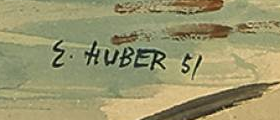 Signature 1 — Ernst Huber · En bas à droite