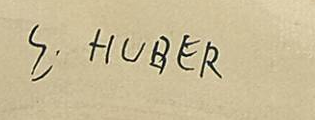 Signature 2 — Ernst Huber · En bas à gauche de l’œuvre