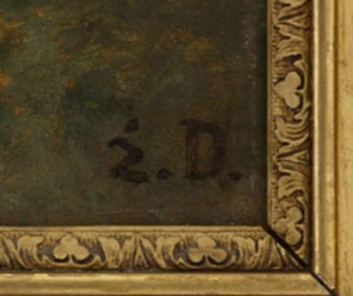 Monogramma — Etienne Duval · In basso a destra sulla superficie dipinta.