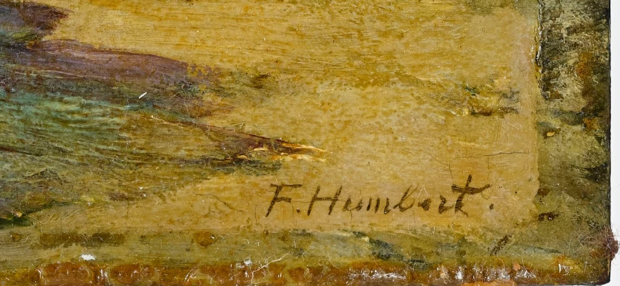 Signature — Ferdinand Humbert · At the lower right of the panel.