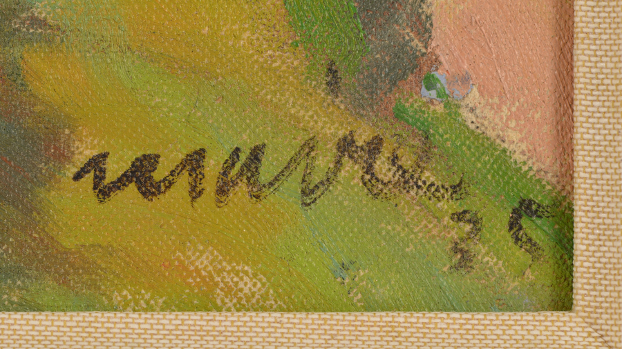 Signature 1 — Ferdinand Maire · En bas à droite de la toile