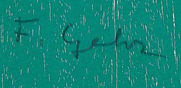 Signature 6 — Ferdinand Gehr · En bas à gauche de l’estampe