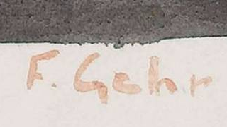 Signature 7 — Ferdinand Gehr · En bas, au centre, dans la marge
