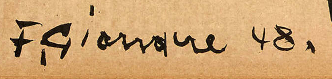 Signature 6 — Fernand Giauque · Lower left