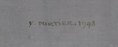 Firma 3 — Francis Portier · In basso a destra sulla tela.