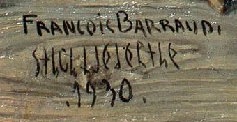 Signature 2 — François Barraud · En bas à gauche
