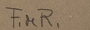 Signature 4 — François de Ribaupierre · At the lower right of the work