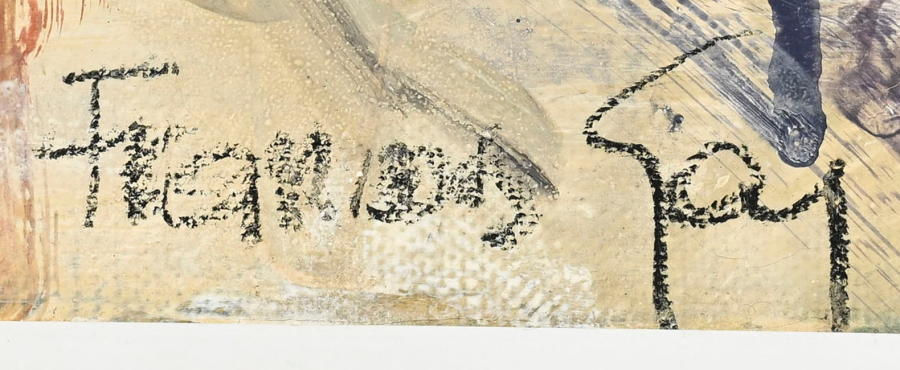 Signature — François Gay · At the lower right on the front of the work.