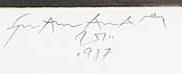 Signature 7 — Franz Anatol Wyss · En bas à droite, sous l’image imprimée.