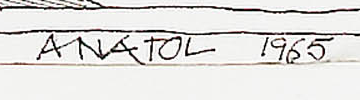 Signature 2 — Franz Anatol Wyss · En bas à droite du dessin.
