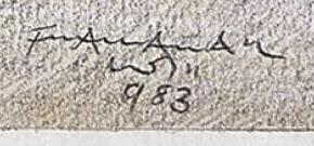 Signature 10 — Franz Anatol Wyss · En bas à droite de l’œuvre