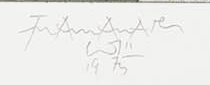 Signature 6 — Franz Anatol Wyss · Sous la gravure, en bas à droite